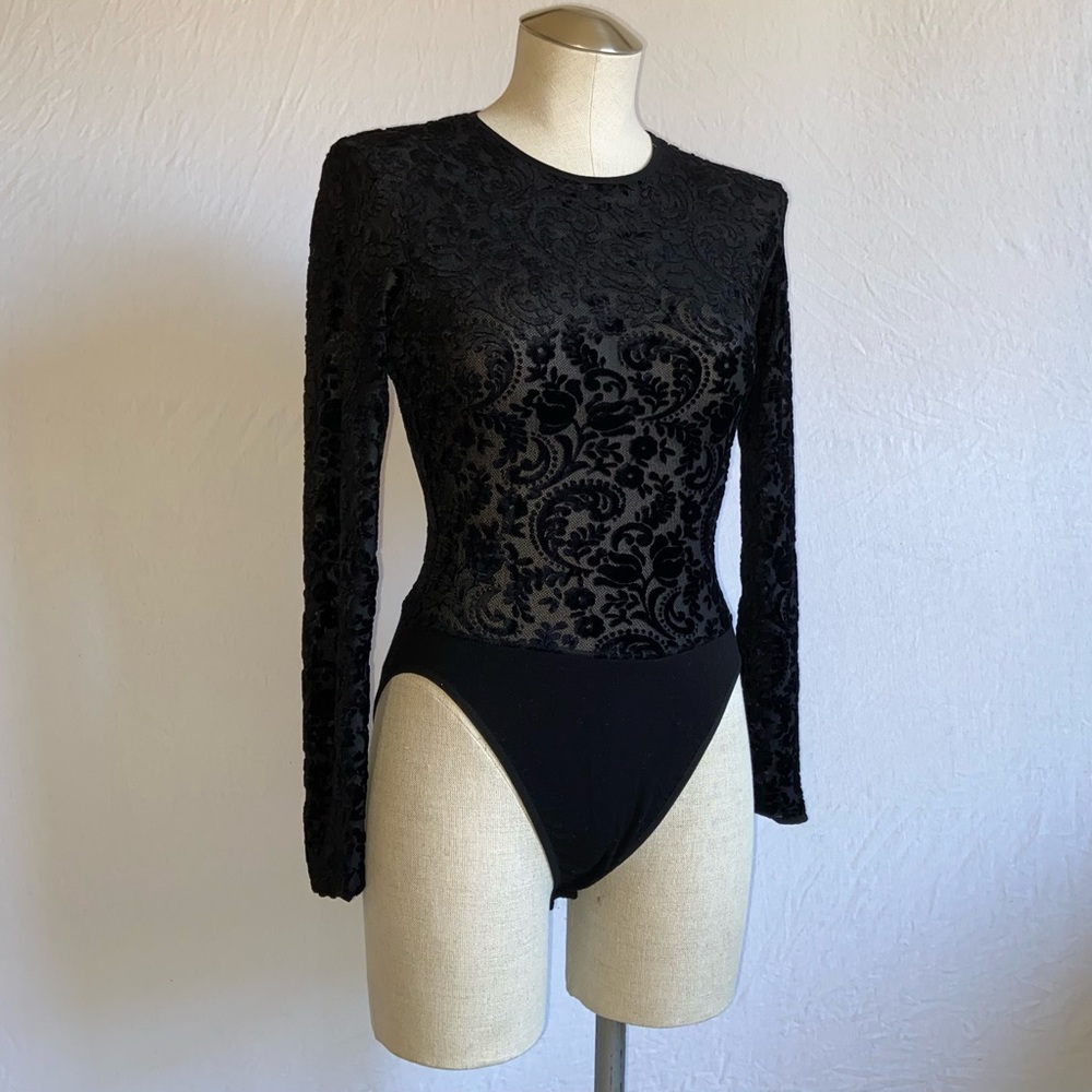 sheer paisley bodysuit ✨